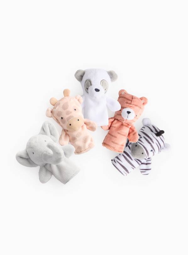 Safari Animal Themed Finger Puppets One Size